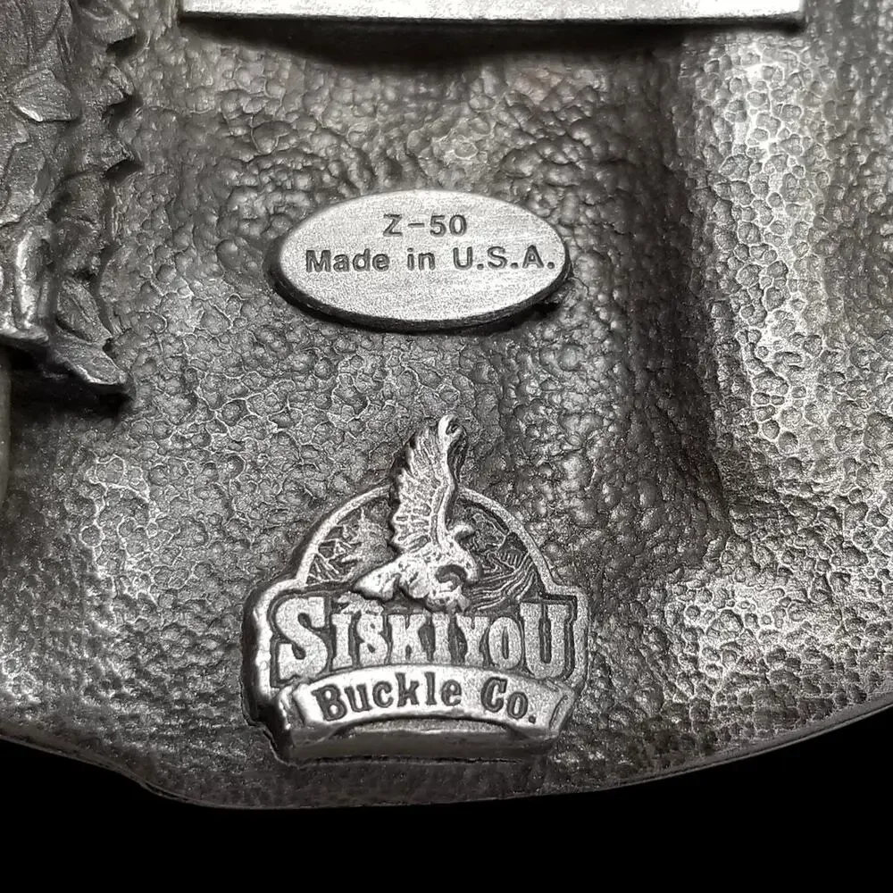 Vintage Belt Buckle 1988‎ American Communications U.S. Telephone System Siskiyou